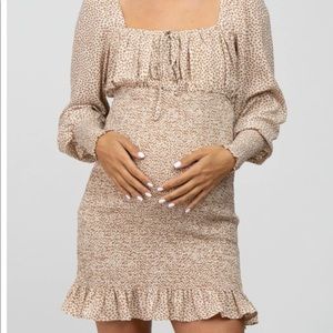 Pink blush maternity dress